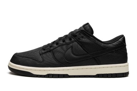 Nike Dunk Low Retro Prm "black Canvas"