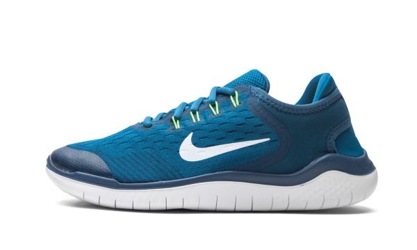 Nike Free Rn 2018 (gs) Blue Force / White-green Abyss