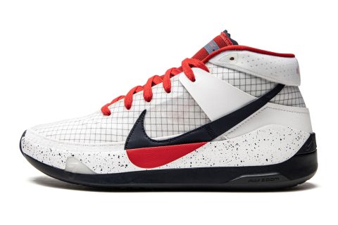 Nike Kd13 White / Sport Red-obsidian