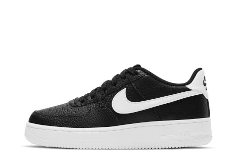 Nike Kids Air Force 1 Gs "black / White"