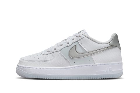 Nike Kids Air Force 1 Gs "grey Swoosh"