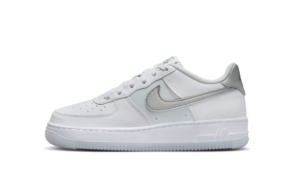 Nike Kids Air Force 1 Gs "grey Swoosh"