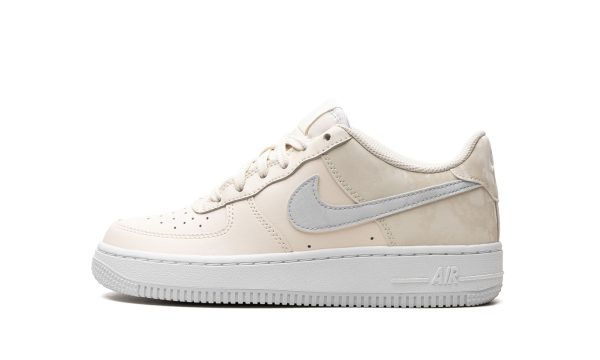 Nike Kids Air Force 1 Gs "pale Ivory / Sea Glass / White / Football Grey"