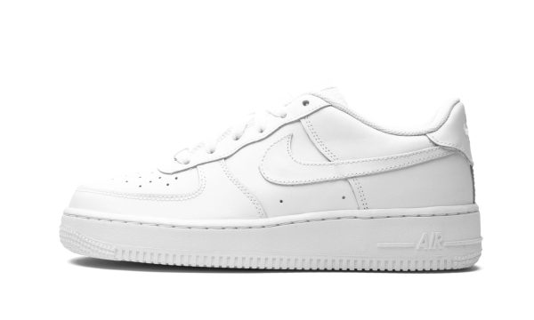 Nike Kids Air Force 1 Gs "white On White"