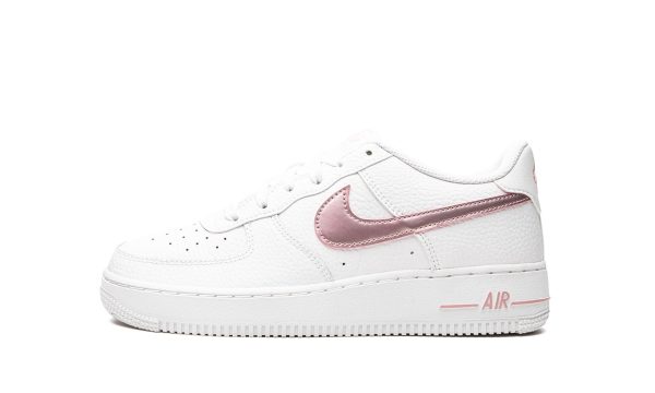 Nike Kids Air Force 1 Gs "white/pink Glaze"