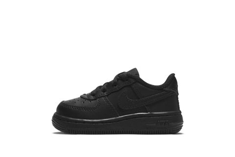 Nike Kids Air Force 1 Le Td "triple Black"