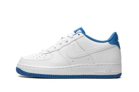 Nike Kids Air Force 1 Low Ess Gs "white / Light Photo Blue"