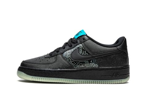 Nike Kids Air Force 1 Low Gs "space Jam - Computer Chip"