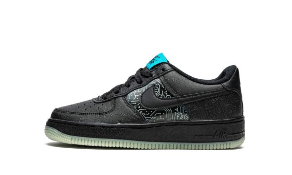 Nike Kids Air Force 1 Low Gs "space Jam - Computer Chip"