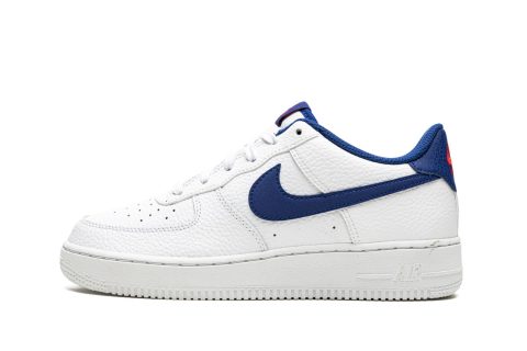 Nike Kids Air Force 1 Low Gs "white / Deep Royal Blue"