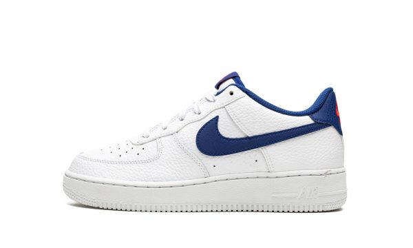 Nike Kids Air Force 1 Low Gs "white / Deep Royal Blue"