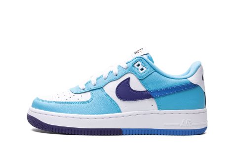 Nike Kids Air Force 1 Low Split Gs "light Photo Blue"