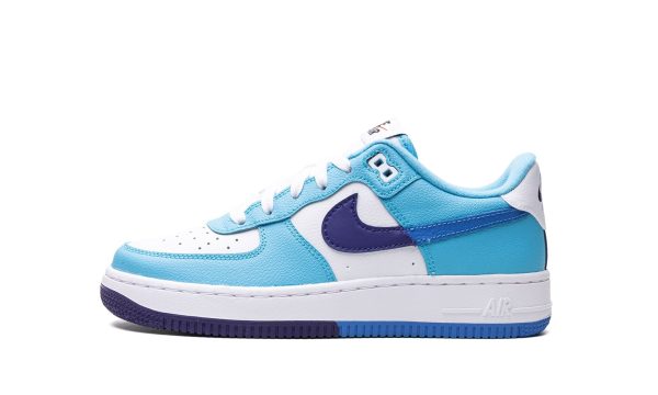 Nike Kids Air Force 1 Low Split Gs "light Photo Blue"