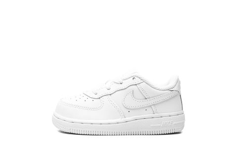 Nike Kids Air Force 1 Low Td "white On White"