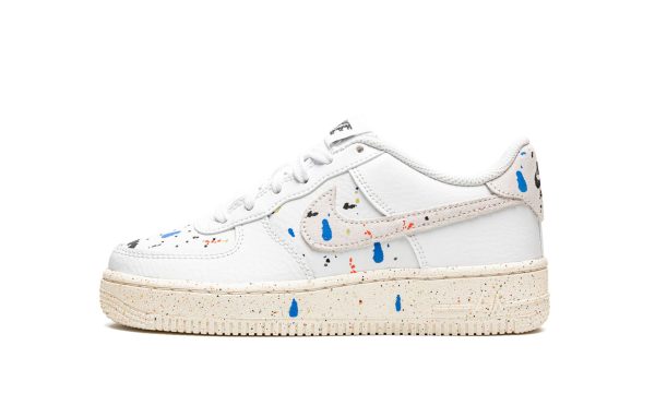 Nike Kids Air Force 1 Lv8 3 Gs "paint Splatter - White"