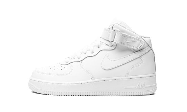 Nike Kids Air Force 1 Mid Gs "triple White"