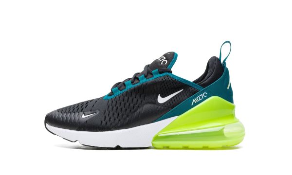 Nike Kids Air Max 270 Gs "black Bright Spruce Volt"