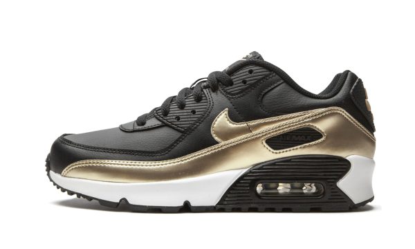 Nike Kids Air Max 90 Ltr Gs "black / Metallic Gold"