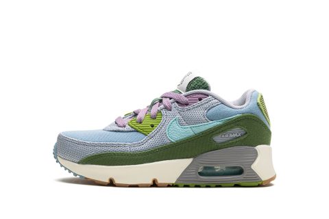 Nike Kids Air Max 90 Se Ps "sun Club - Worn Blue Treeline"