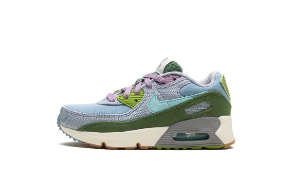 Nike Kids Air Max 90 Se Ps "sun Club - Worn Blue Treeline"