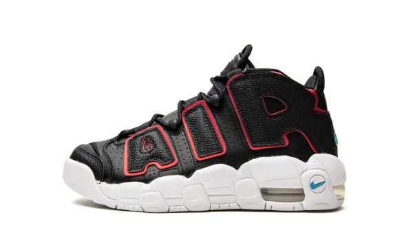 Nike Kids Air More Uptempo Gs "black Fusion Red"