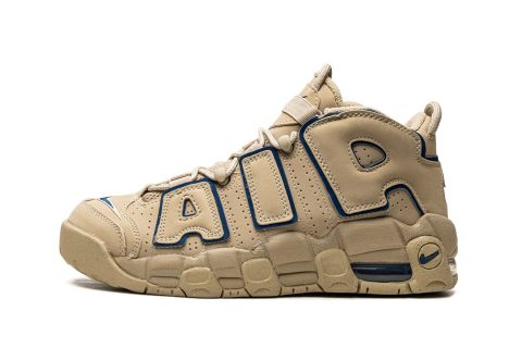 Nike Kids Air More Uptempo Gs "limestone Valerian Blue"