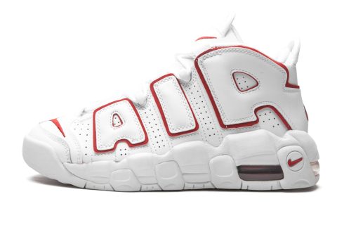 Nike Kids Air More Uptempo Gs "white / Varsity Red"