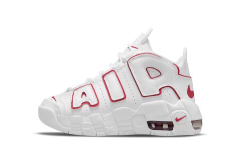 Nike Kids Air More Uptempo Ps "white Red"