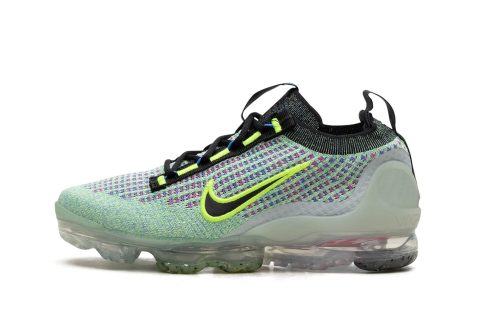 Nike Kids Air Vapormax 2021 Flyknit Next Nature Gs "volt Photo Blue"