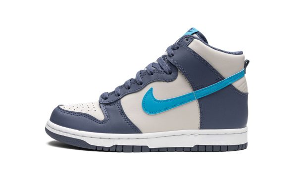 Nike Kids Dunk High Gs "light Bone / Diffused Blue"