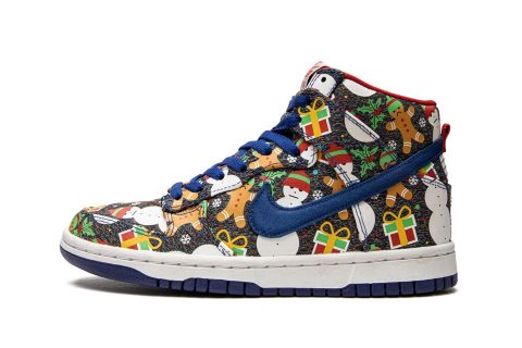 Nike Kids Dunk High Sb Qs (gs) "ugly Sweater"