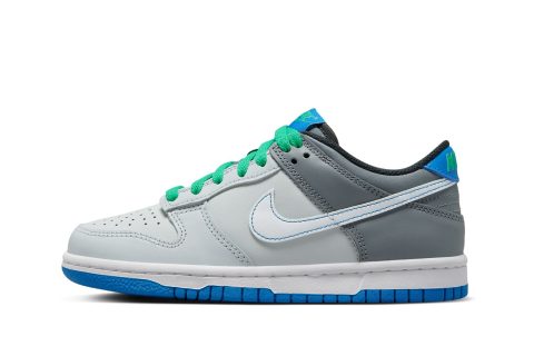 Dunk Low Grade School "pure Platinum Photo Blue"