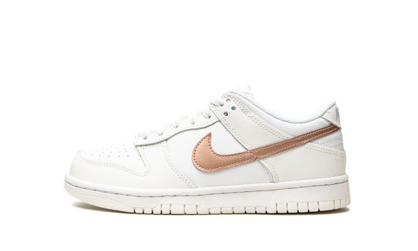 Nike Kids Dunk Low Gs "white / Metallic Red Bronze"