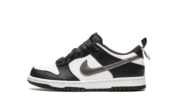 Nike Kids Dunk Low "black White Metallic"