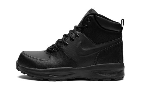 Nike Kids Manoa Leather Gs "triple Black"