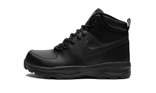 Nike Kids Manoa Leather Gs "triple Black"