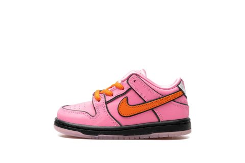 Nike Kids Sb Dunk Low Td "powerpuff Girls - Blossom"