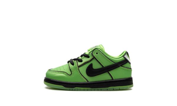 Nike Kids Sb Dunk Low Td "powerpuff Girls - Buttercup"