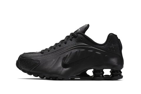 Nike Kids Shox R4 Gs "triple Black"