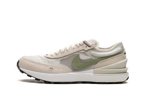 Nike Kids Waffle One Gs "light Bone Oil Green"