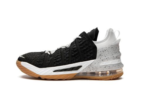 Nike Lebron 18 Gs Black / White-gum-medium Brown