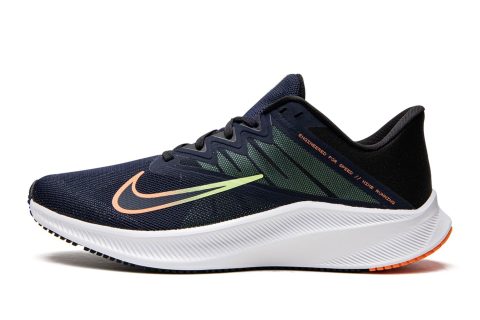 Nike Quest 3 Obsidian / Black-lime Glow-atomi