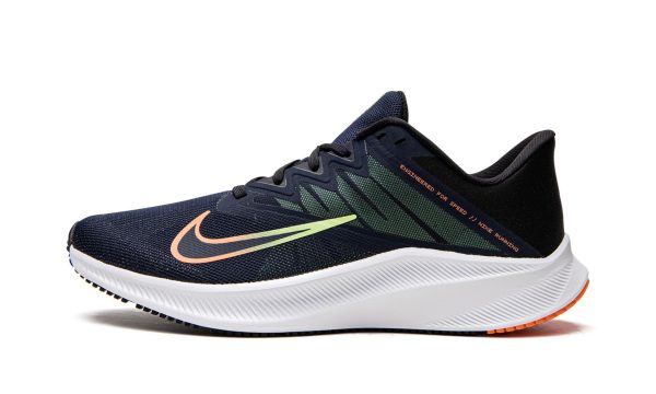 Nike Quest 3 Obsidian / Black-lime Glow-atomi