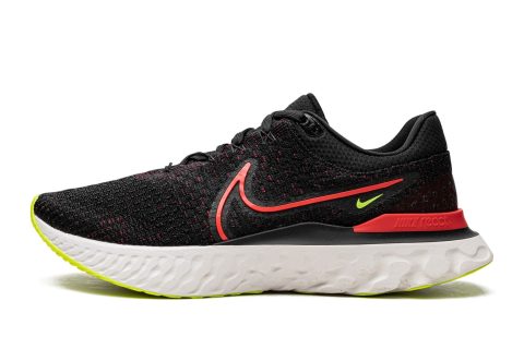 Nike React Infinity Run Flyknit 3 Black / Siren Red-ream Red-volt