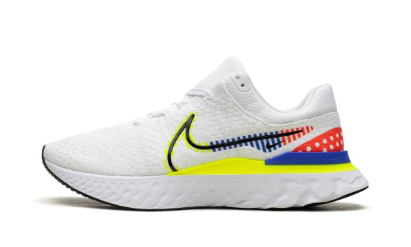 Nike React Infinity Run Flyknit 3 Premium "white Racer Blue Volt"