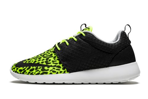 Nike Rosherun Fb "leopard" Volt / Black-white