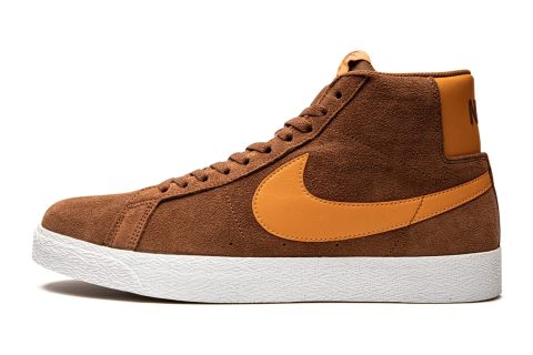 Nike Sb Blazer Mid Pecan / White-light Curry