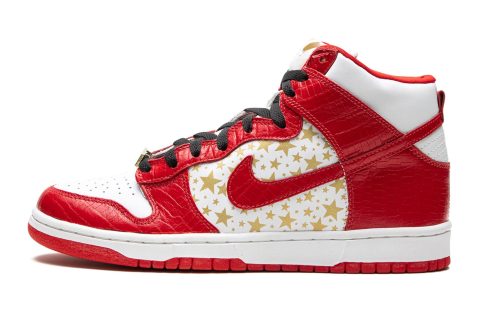 Nike Sb Dunk High Pro "supreme - Red Stars"