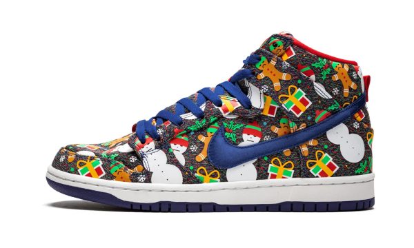 Nike Sb Dunk High Trd Qs "ugly Christmas Sweater"