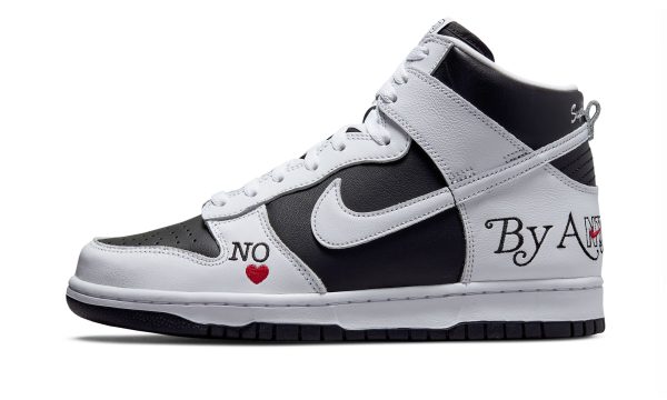 Nike Sb Dunk High "supreme - By Any Means - White/black"